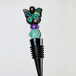 💙 Cute  Wine Bottle Stopper | Beaded Wine Gift | $12 Or Mix & Match 5 for $40
